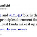 What Are Best Practices in ICT4D? Tweet Your Answers to #ICT4Real Today!