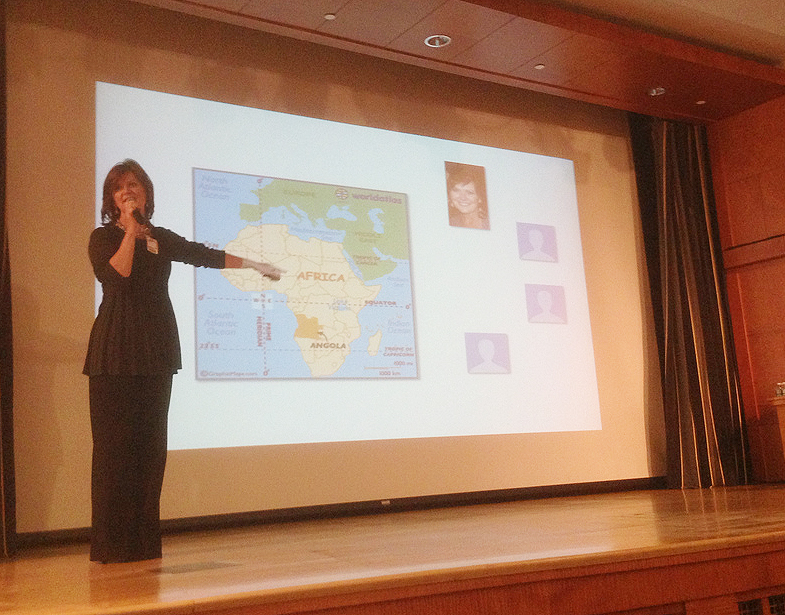 Neelley Hicks presenting at the Fail Faire DC conference.